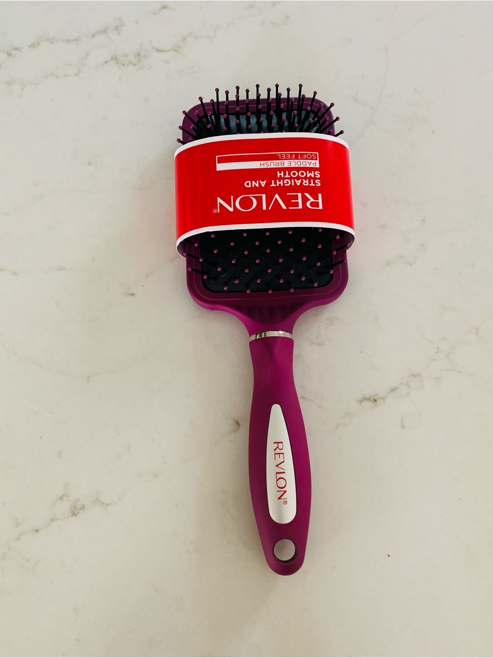 Revlon Pink Paddle Brush with Cushioned Bristles